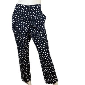 Prada squares wool trouser black white squares size 44